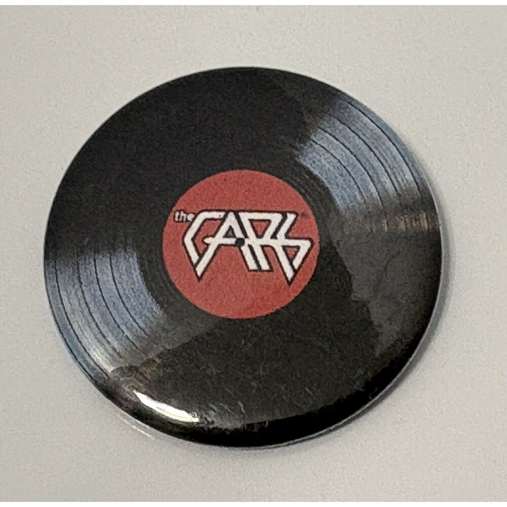 THE CARS VTG 1970’s Pin Button LP Record Version Original Rock Memorabilia